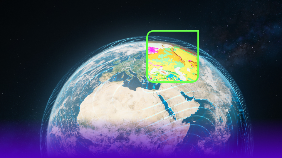 Image of the earth with the Viridien lens to see things differently under the surface