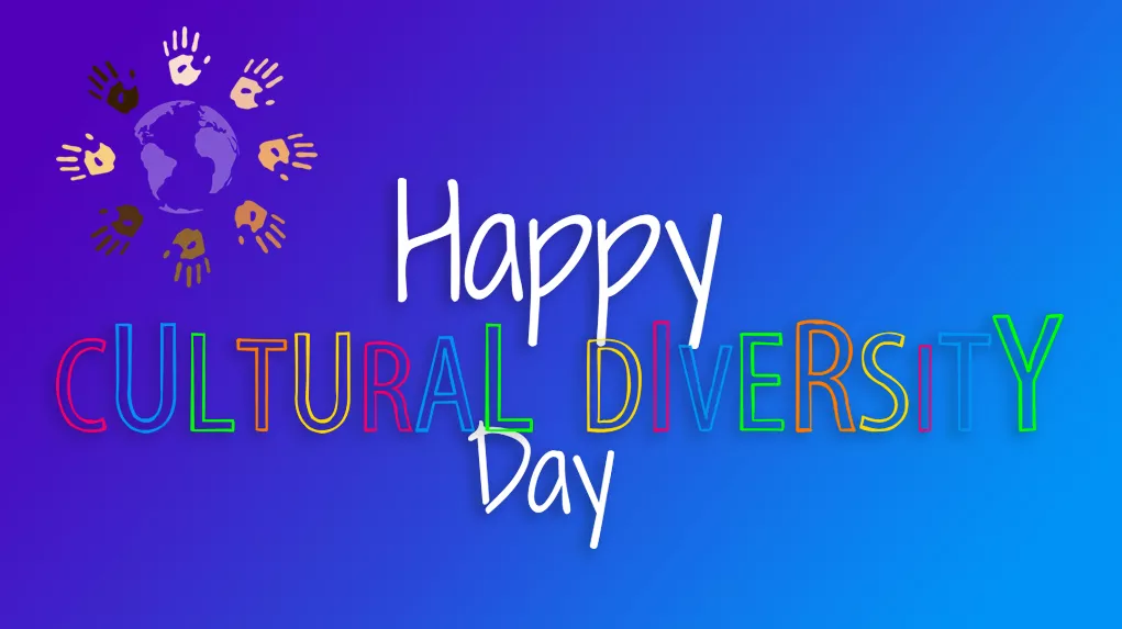 Infographics of happy cultural diversity day