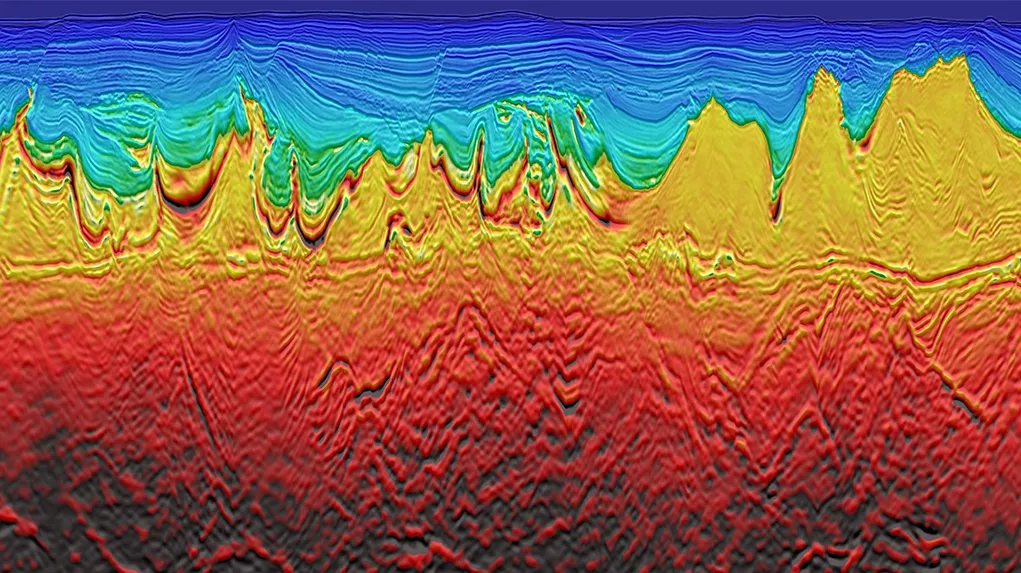 Seismic image demonstrating Viridien's Subsurface Imaging expertise