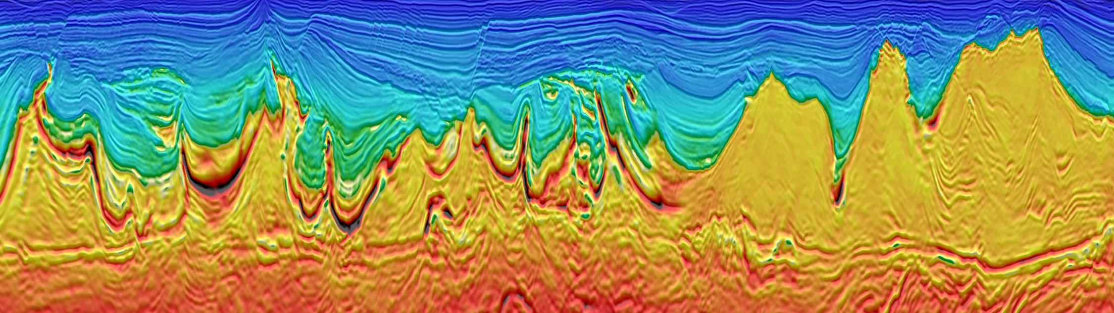 Panoramic seismic image demonstrating CGG's Subsurface Imaging expertise