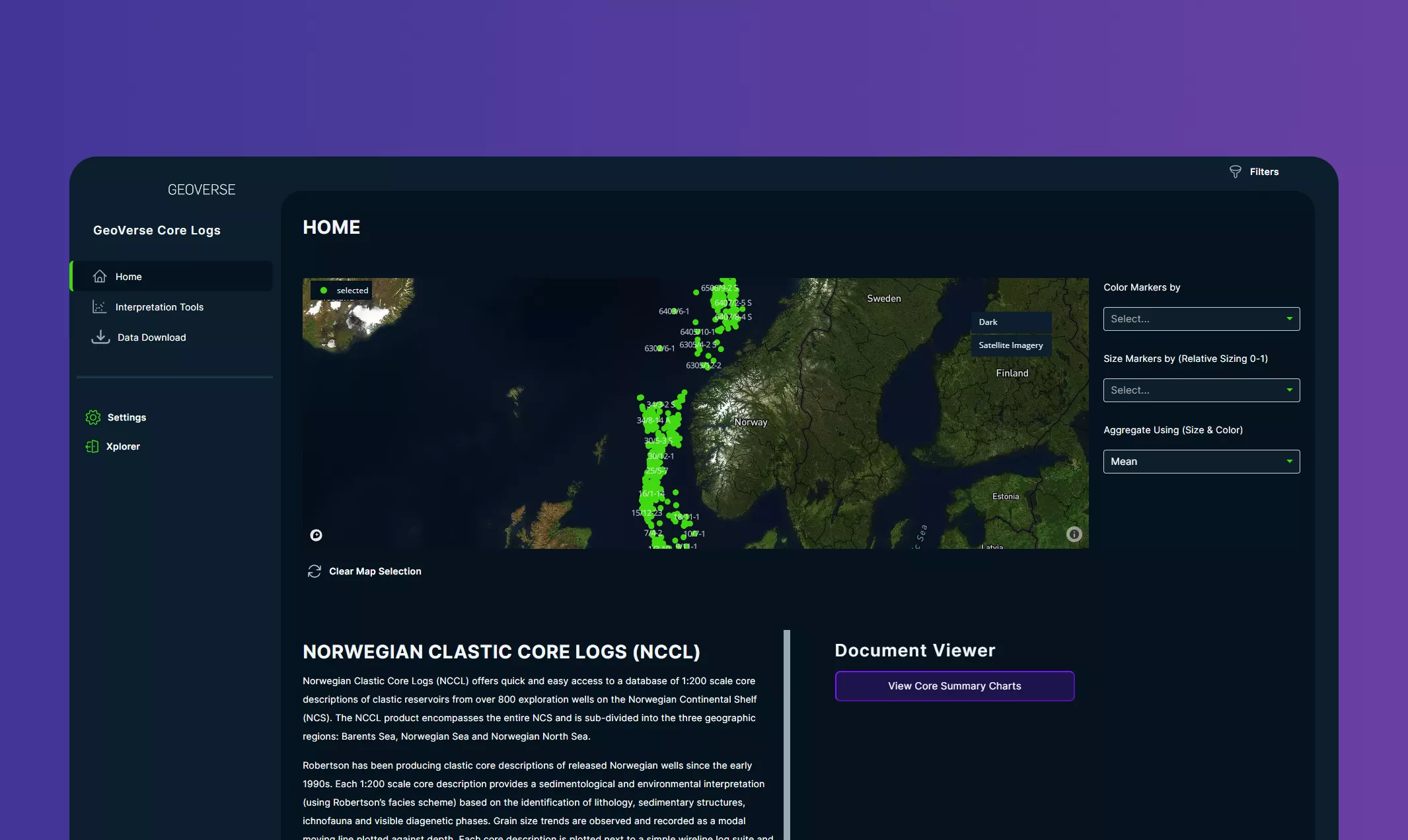 GeoVerse Norwegian Core Logs