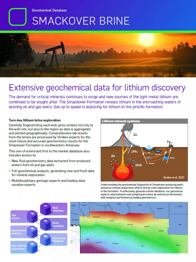 Smackover Brine Geochemical Database