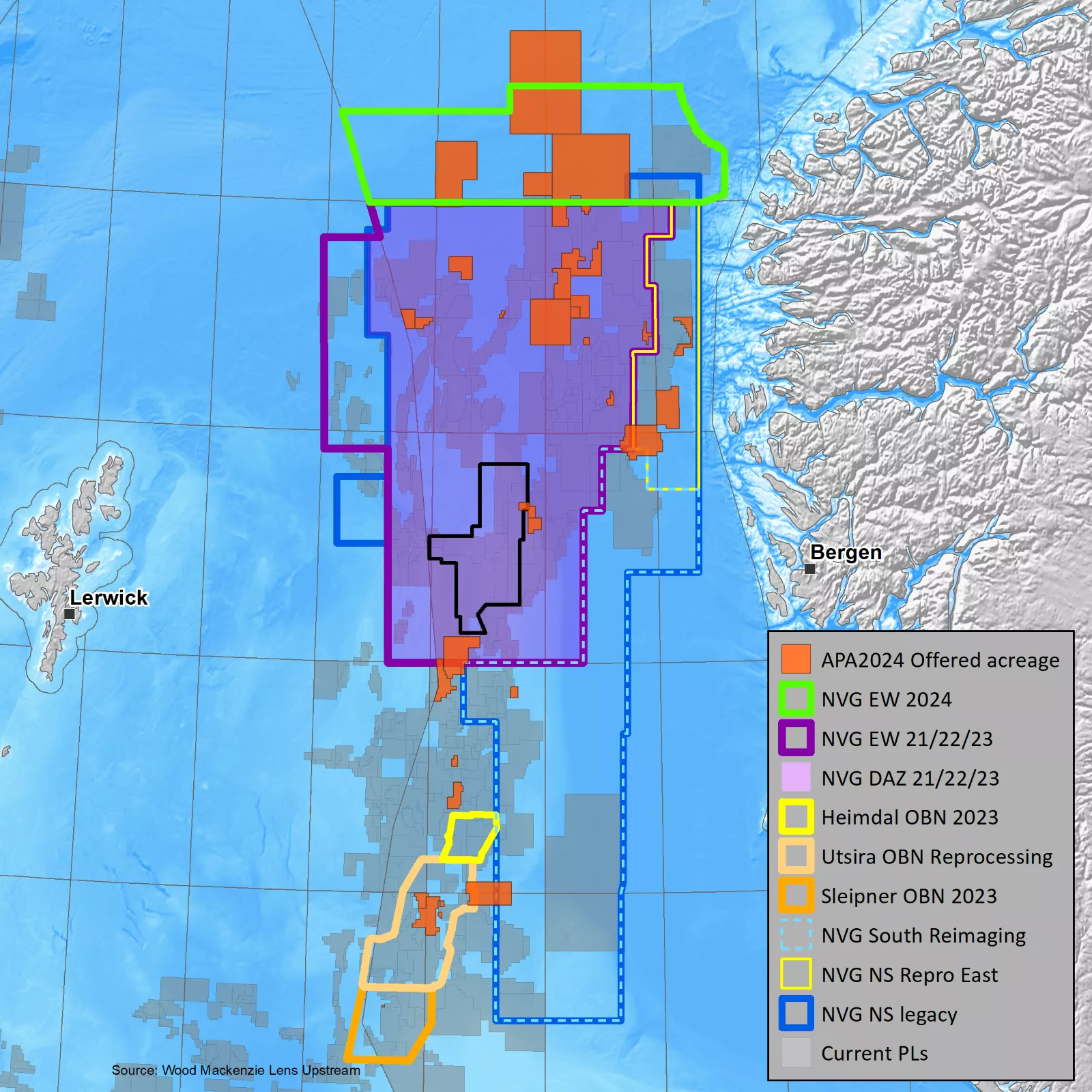 Viridien seismic data coverage over for APA2024