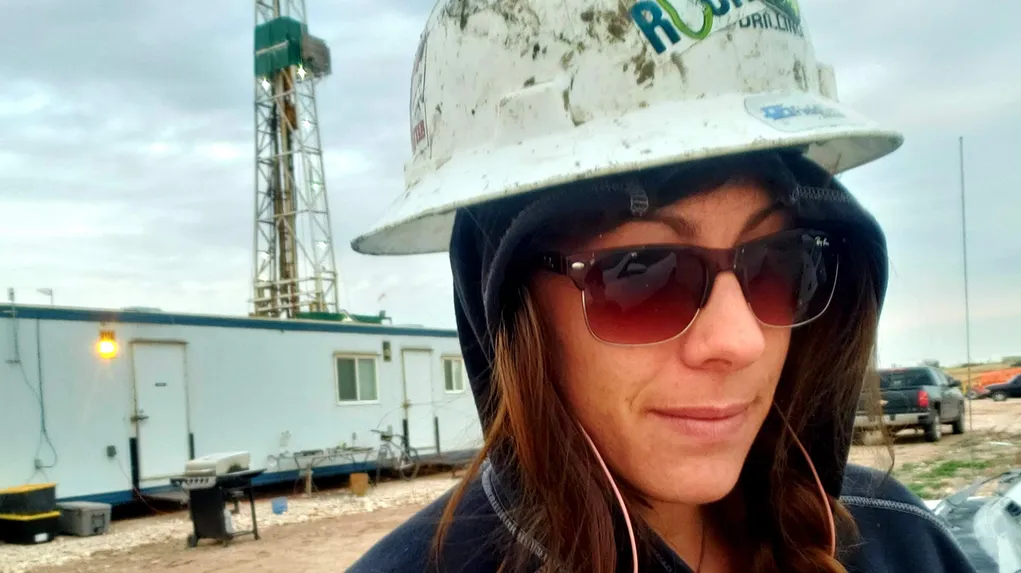 Image of Alexandra Price, Viridien geologist on the exploration site