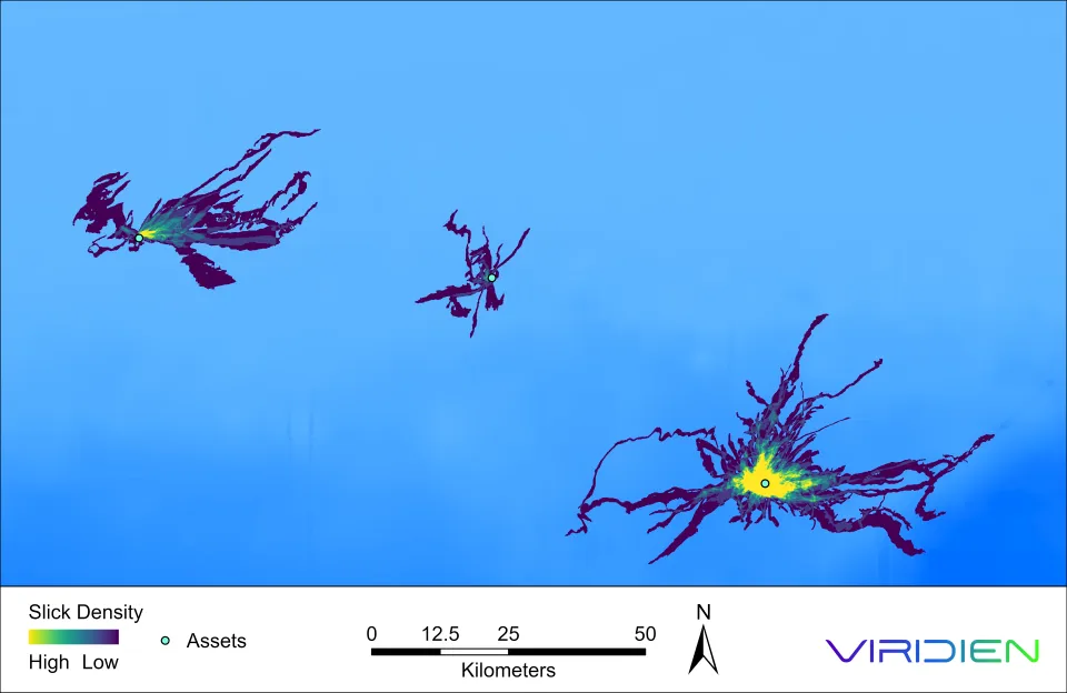 Viridien image of Seascope slick detection in West Africa