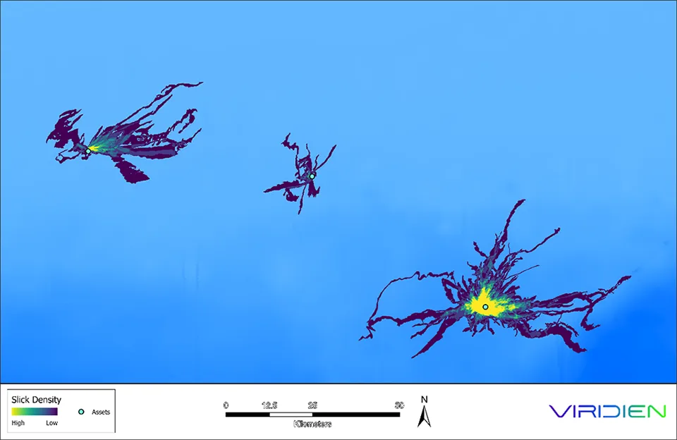 Viridien image of Seascope slick detection in West Africa