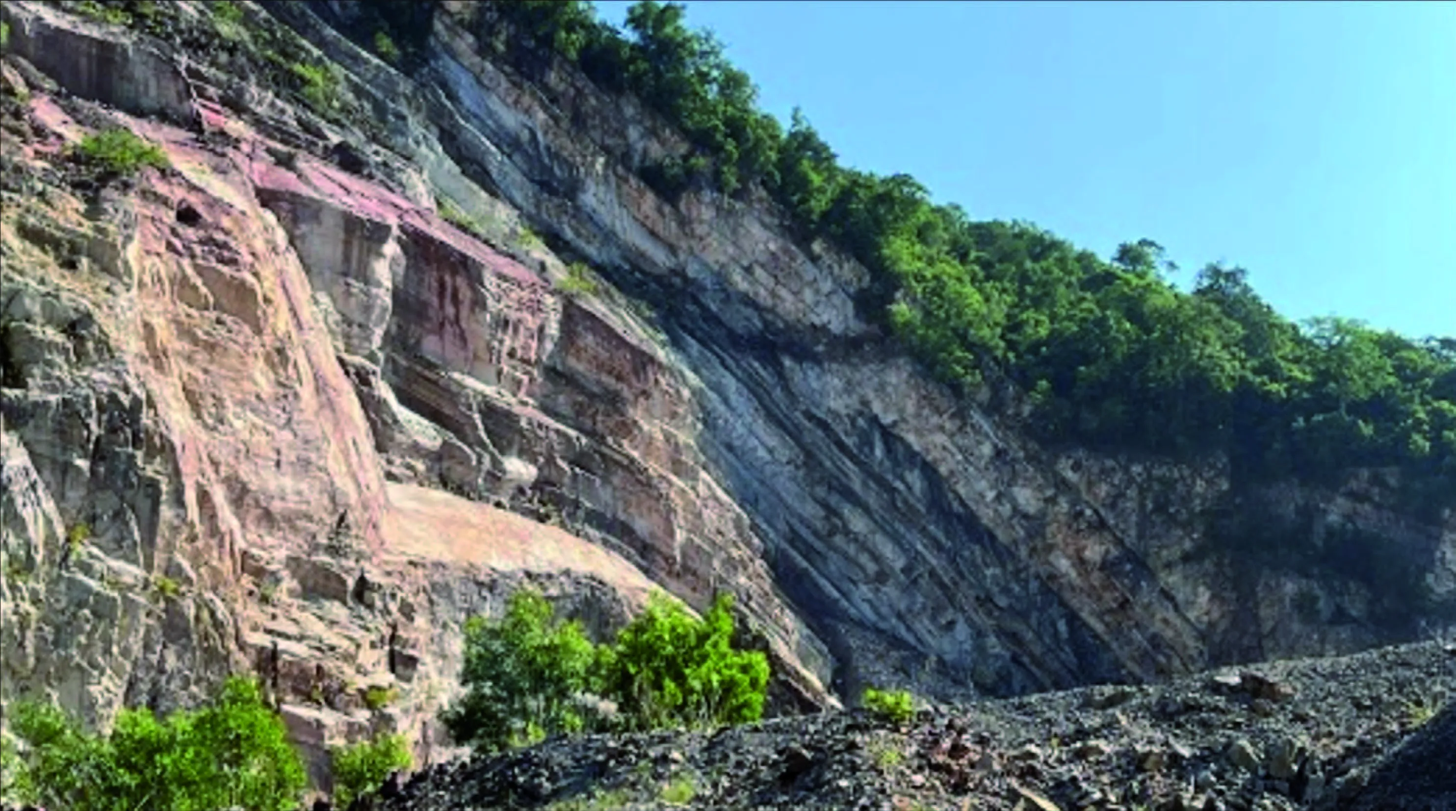 Malaysia geological outcrop