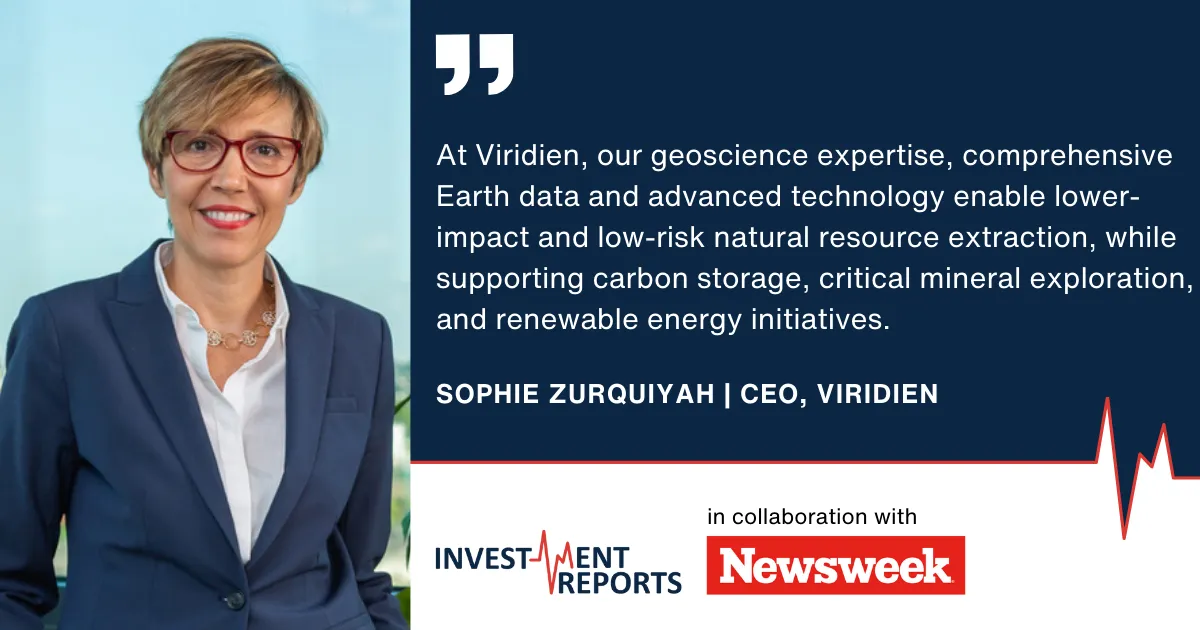 Sophie Zurquiyah, Viridien CEO, interviewed about Sustainability in operations