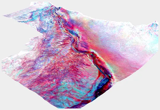 Viridien image of the Cameroon Survey