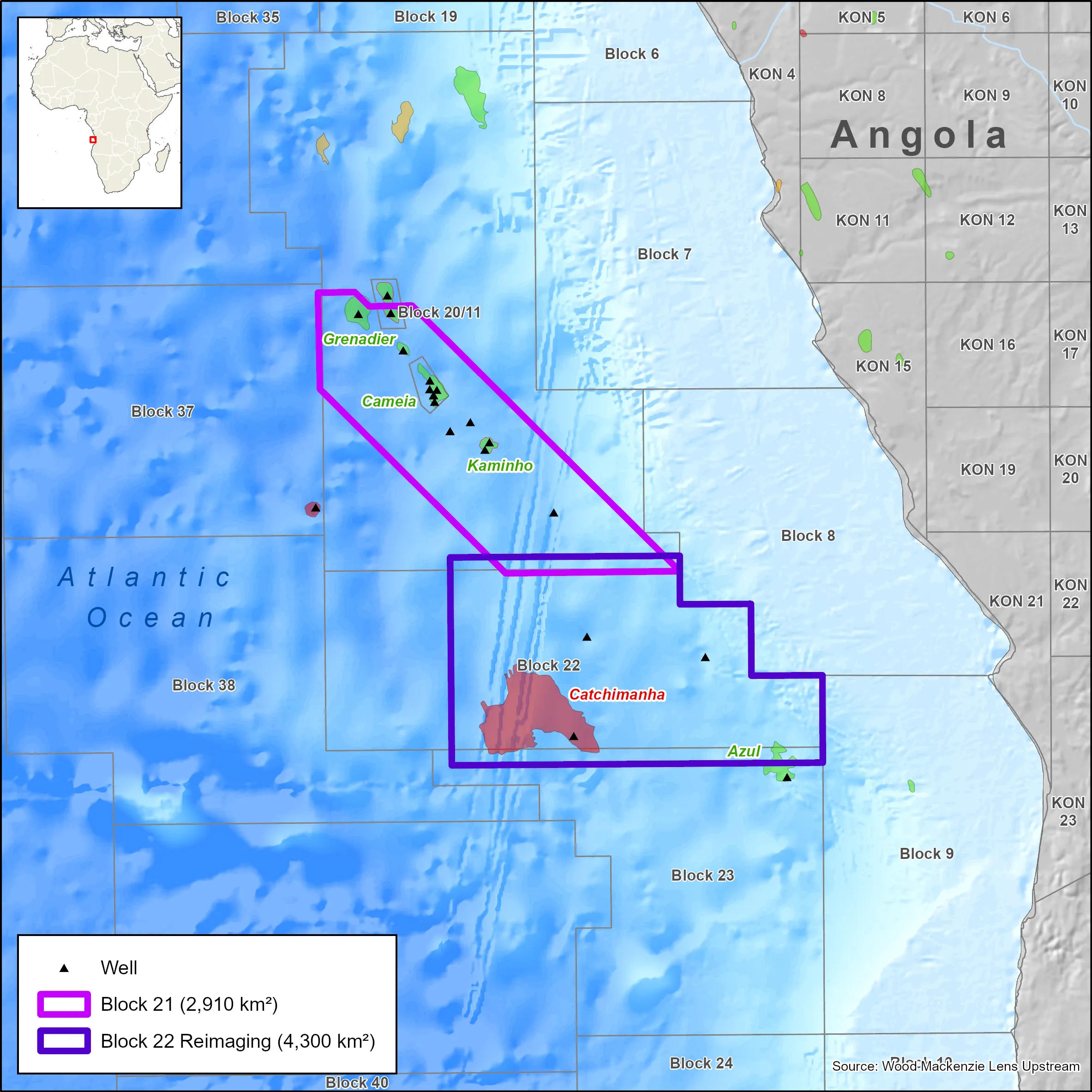 Viridien blocks map in Angola
