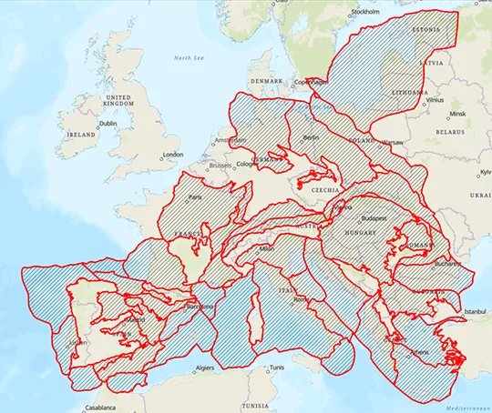 Viridien Continental Europe Map