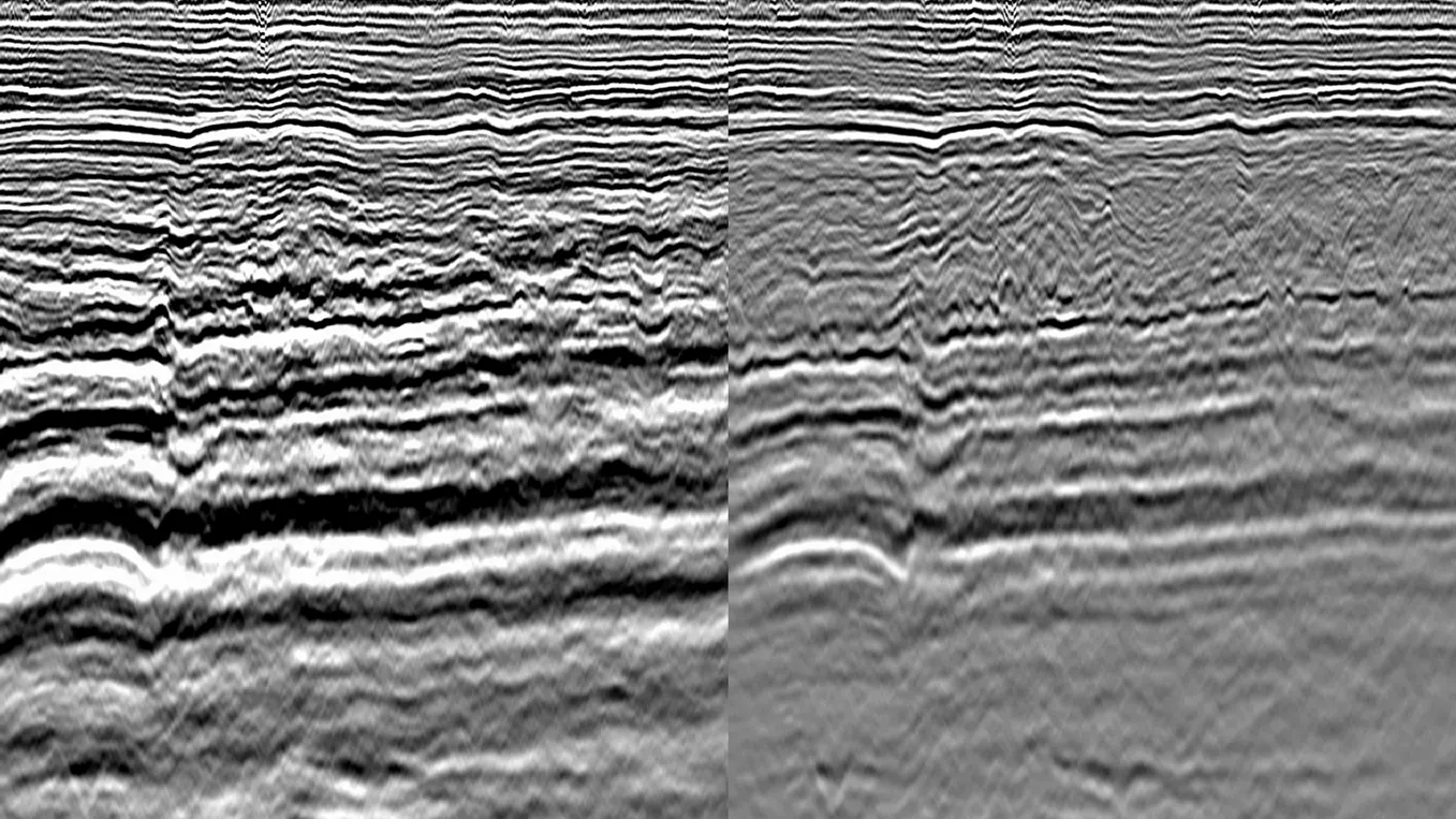 Onshore multiple attenuation